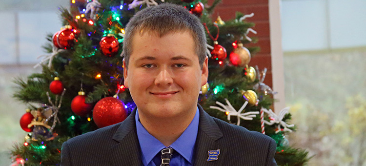 Jacob Wagner WSCC's December 2017 Student of the Month
