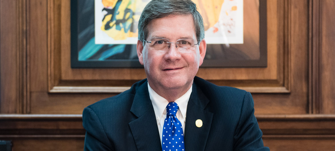 Dr. William Ruud, Marietta College President, will address the Washington State Community College (WSCC) class of 2019 at the college’s commencement ceremony on Saturday, May 18, 10 am at the Marietta College Dyson Baudo Recreation Center.