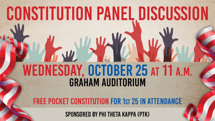 Constitution Panel Discussion October 19 @ 11:00 am - October 25 @ 12:00 pm